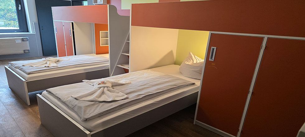 Mehrbettzimmer der Jugendherberge Traben-Trarbach
