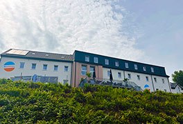 Blick auf die modernisierten Jugendherberge Idar-Oberstein.