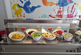 Leckeres Salatbfett der Jugendherberge Weiskirchen