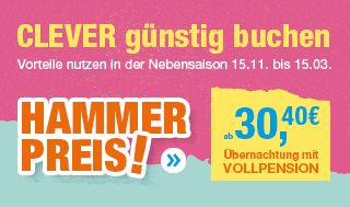 Clever günstig buchen. Hammer Preis ab 30,40 € - Günstige Preise
