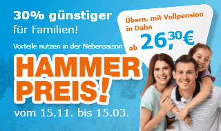 Hammer Preis für Familien