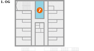 Lageplan Veranstaltungsräume 1. OG