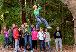 Klassenfahrt mit Kletterprogramm